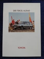 TOYOTA Tercel Allrad Prospekt 10.1983