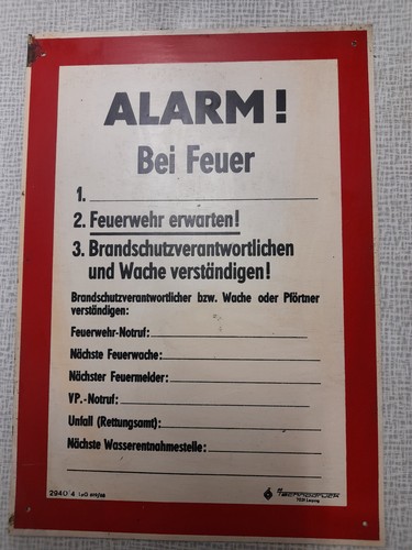 Original ddr schild aus - ddr, pvc