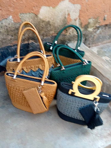 Damen 2er set bast - bast, handtaschen