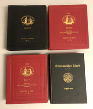 LLoyds Register of Shipping London 66-70 3x & Germanischer Lloyd Register 74 1x