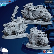 3x Traitor Biker Ghamak für CSM Primaris Black Tabletop Sci-Fi