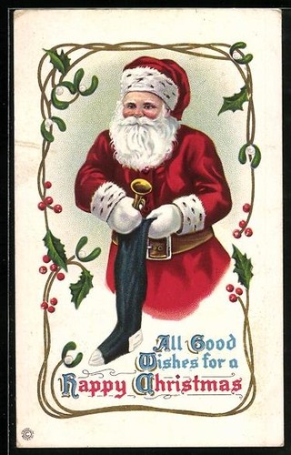 Ansichtskarte weihnachtsmann - ansichtskarte,