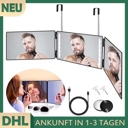 Glas hang spiegel mit licht - glas,