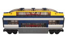 Lego City Zug Panorama Waggon Speisewagen Bahn passt zu Set 60197