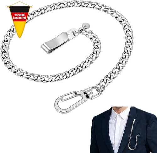 Edelstahl taschenuhr kette - taschenuhr,