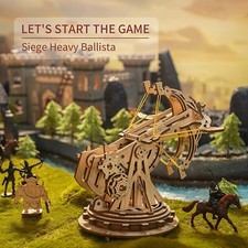 ROKR Belagerung Schwere Ballista 3D Holz Puzzle Modell Kits Spielzeug Geschenk