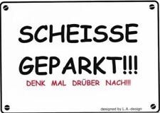 10x Aufkleber SCHEISSE GEPARKT Wartburg 311 312 353 Camping Coupé Einparkhilfe