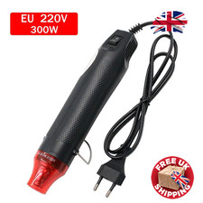220 V Heißluftpistole Mini Hitzegebläse Zum Selbermachen Handwerk Schrumpffolie Löttrockner UK