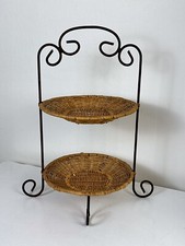 Etagere Rattan Dekoteller Boho Hygge Aufbewahrung Landhaus