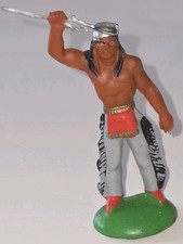 seltener Originaler DDR INDIANER,COWBOY Nr.019 Severino mit Zinngewehr Rohling 