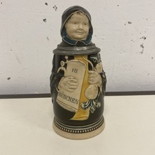 J. REINEMANN Bierkrug München HB Hofbräu Münchner Kindl Krug Figürlich 0,5 L