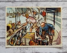 Elbestrand Frachtdampfer Hongkong China Tibet Japan Sanella 1950er Werbung alt