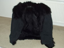 Luxus Pelzmantel schwarz