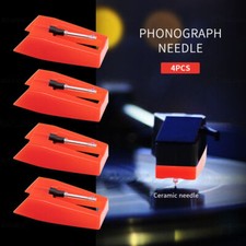 4 Stück Plattenspieler Nadel Ersatznadel für Schallplattenspieler Tonabnehmer