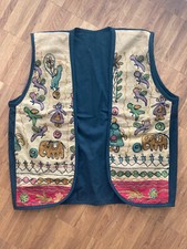 Bestickte Weste 90er Vintage Ethno