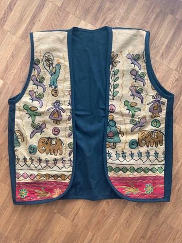 Bestickte weste 90er - bestickte, vintage