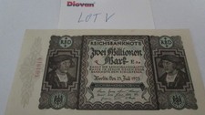 Deutschland Reichsbanknote der Inflation 2 Millionen Mark von 1923