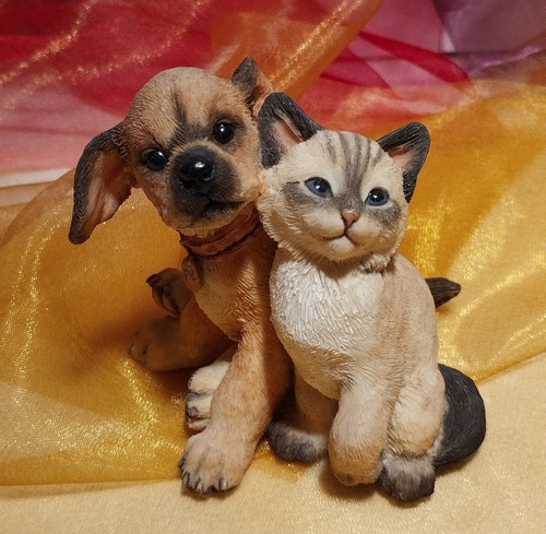 Katzenfigur friends forever - katzenfigur,