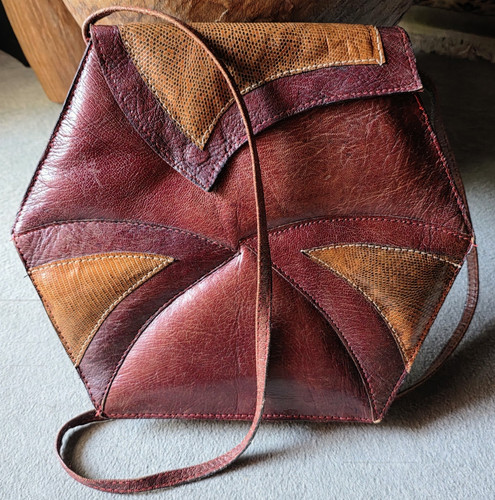 Vintage leder umhängetasche - vintage, leder-umhängetasche
