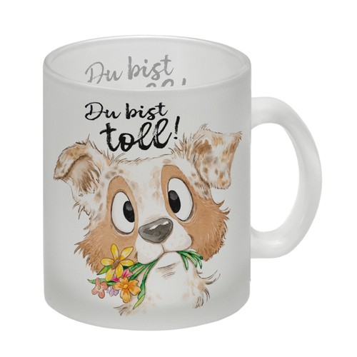 Hund glas tasse - hund,