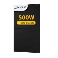 JA Solar 500W Bifazial Solarmodul JAM60D41 N-Type PV Modul für Balkonkraftwerk