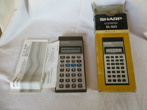 Taschenrechner sharp 503 - taschenrechner,