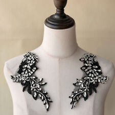 Spiegel Paar Schwarz Perlen