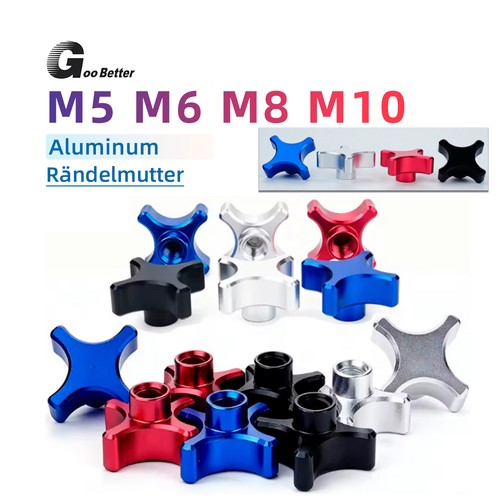 Sterngriffe m10 alu - m6,