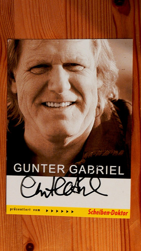 Autogramm gunter gabriel - gunter,