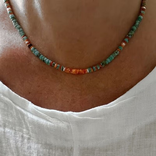 Achat türkis collier - achat,,