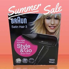 BRAUN Satin Hair 3 Style&Go klappbarer Haartrockner 1600W Reise Fön Föhn