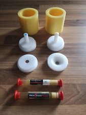 2 X KULZER Heraceram Pressmuffel-Set + Pressstempel + Press Rohlinge 