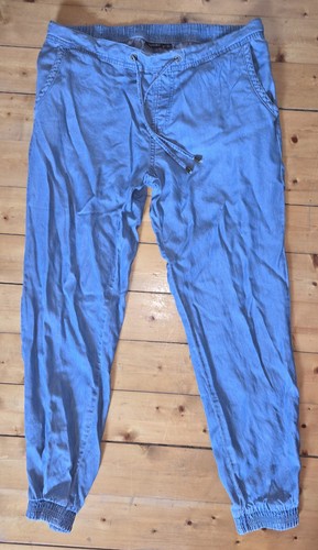 Lässige blaue stoff hose - lässige,