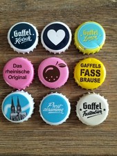 Kronkorken, 9 Stk. Gaffel