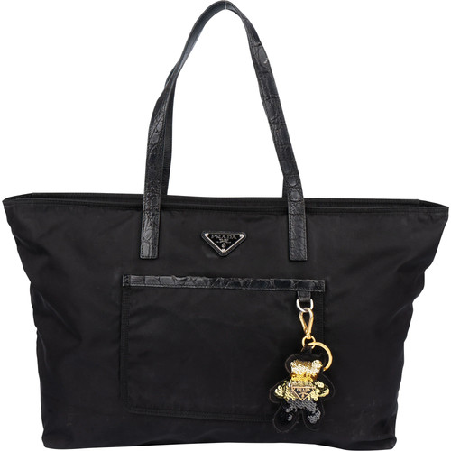Prada black nylon triangle - prada,