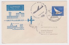 DDR Luftpost-Erstflug-Brief Berlin-Belgrad 5.4.1960 Deutsche Lufthansa EF 749