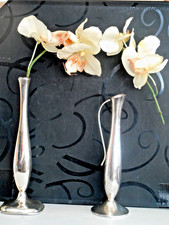 Vintage 2 Vase versilbert  H -