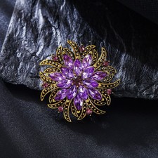 Damen Brosche Blumen