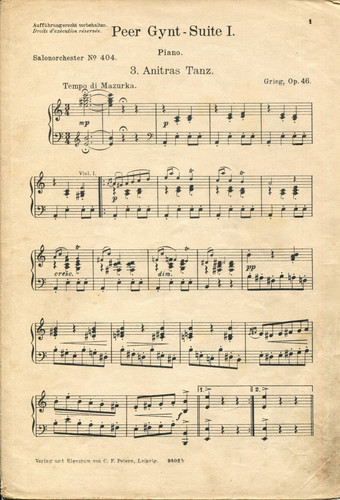 Peer gynt suite anitras - gynt-suite, i