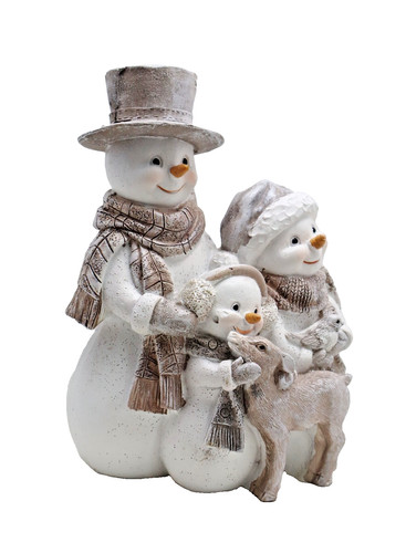 Deko schneemann familie figur - familie,