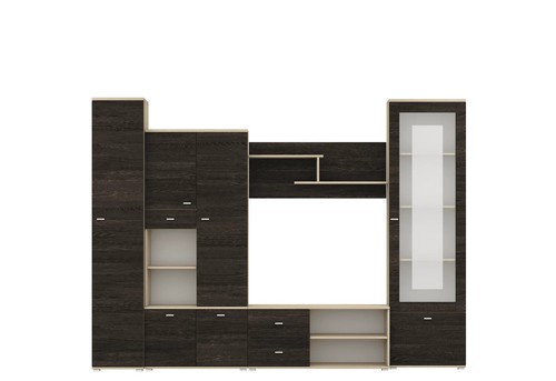 Wohnwand ars 290 esche - wohnwand, cm