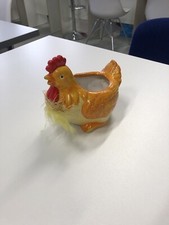 Porzellan Henne Dekoration Kerzenständer Blumentopf 