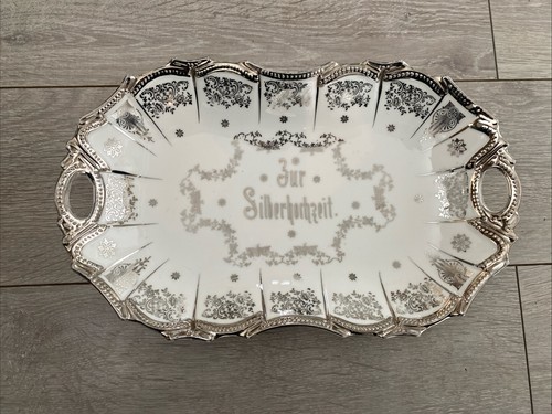 Schale zur silberhochzeit - schale,
