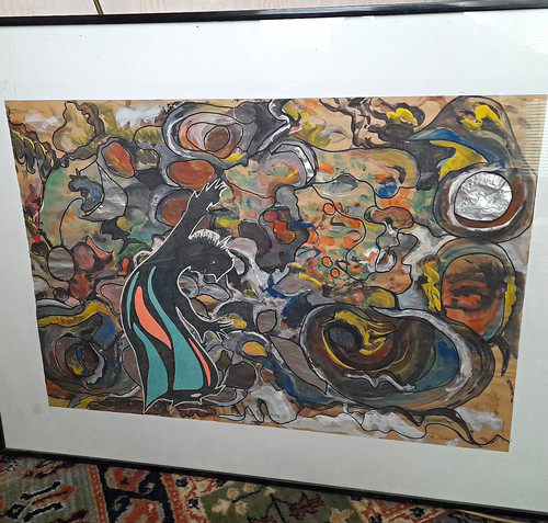 Abstraktes gemälde gerahmt - gemälde,,