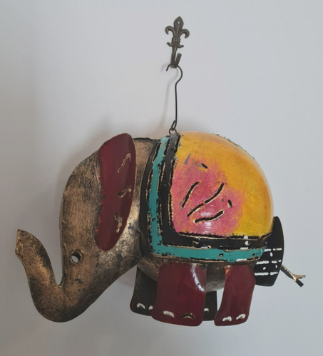 Dekofigur elefant metall - dekofigur,