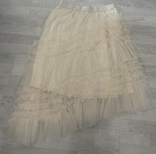 Wunderschöner asymmetrischer Tüllrock Gr.L