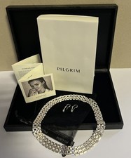 Collier / Ohrringe versilbert