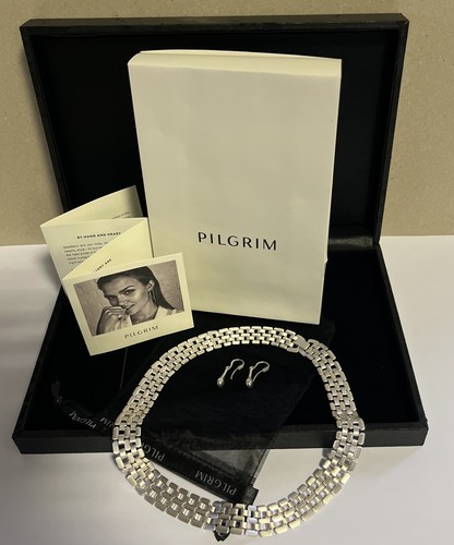 Collier ohrringe versilbert - collier, /