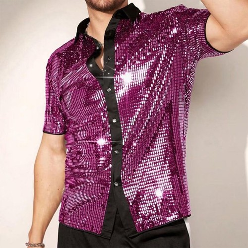 Herren kurzarm disco club - disco,