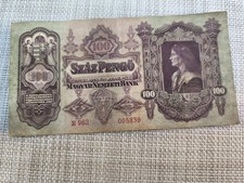 Alte Geldschein 100 Pengō aus